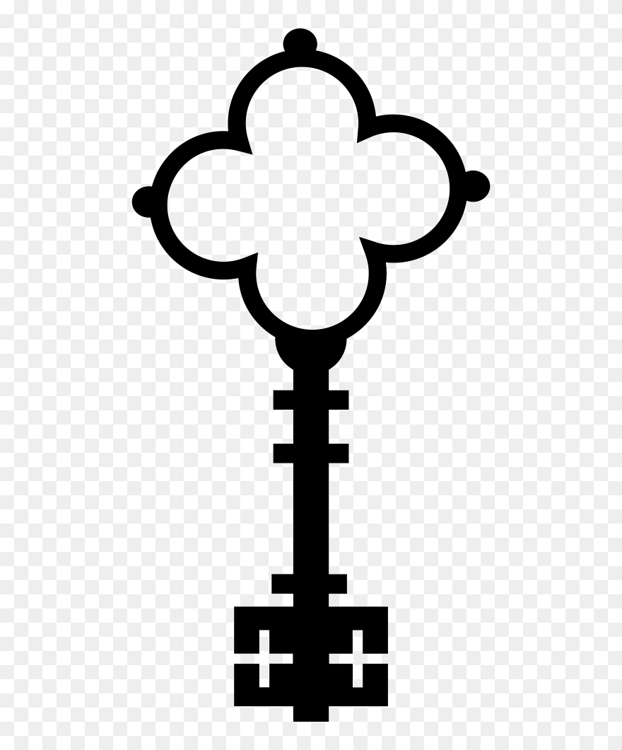 Transparent Vintage Key Clipart Black And White - Gothic Architecture ...