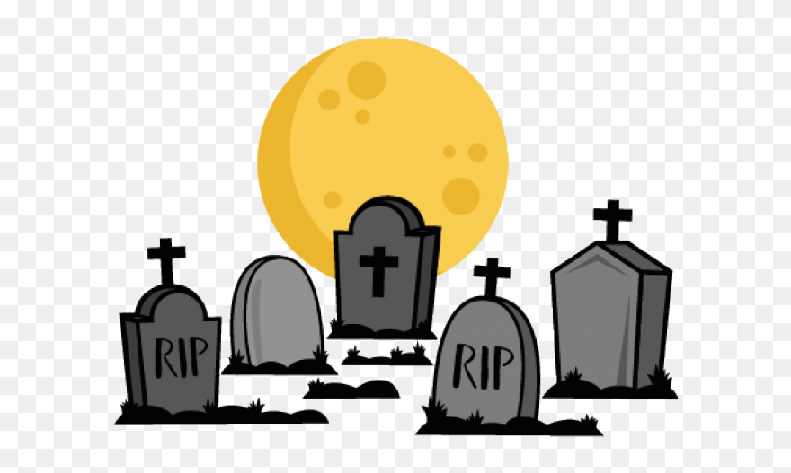 Graveyard Clipart Rip Cross - Png Download