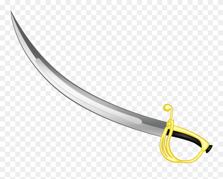 Pirate Clipart Weapon - Épée Dessin Png Transparent Png