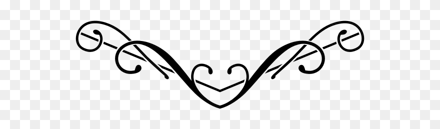 Fancy Elegant Divider - Transparent Background Fancy Line Transparent Clipart