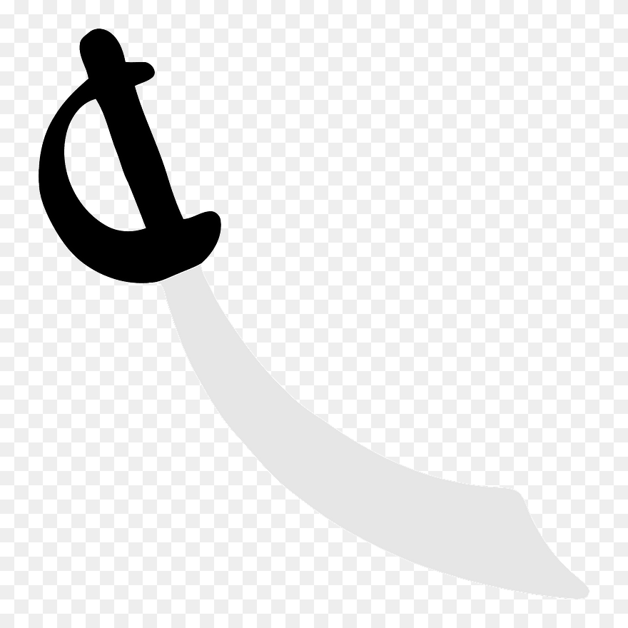 Pirate Cutlass Clipart - Clip Art Crossed Swords Pirate Sword Png Transparent Png