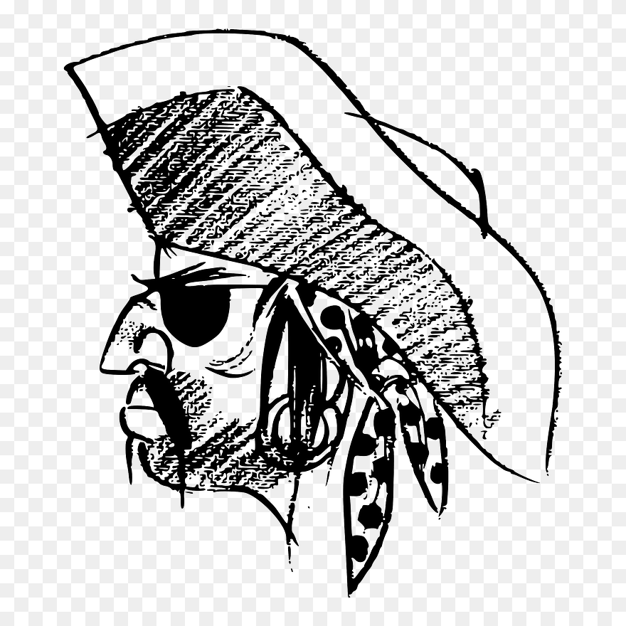 Pirate Clipart - Can You Draw The Pirate - Png Download