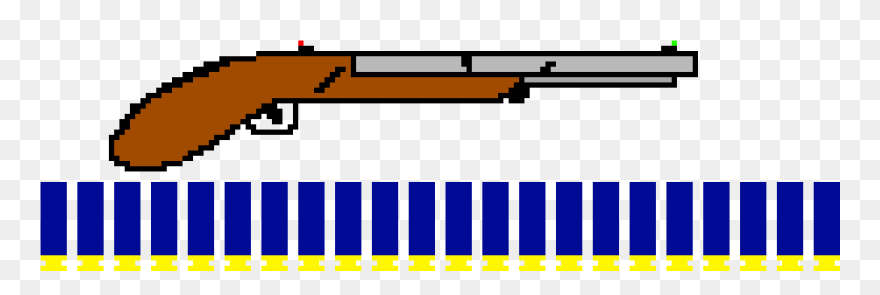 Pixel Art Double Barrel Clipart