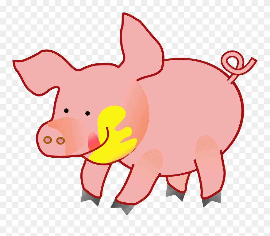 Pink Pig Clipart - Png Download