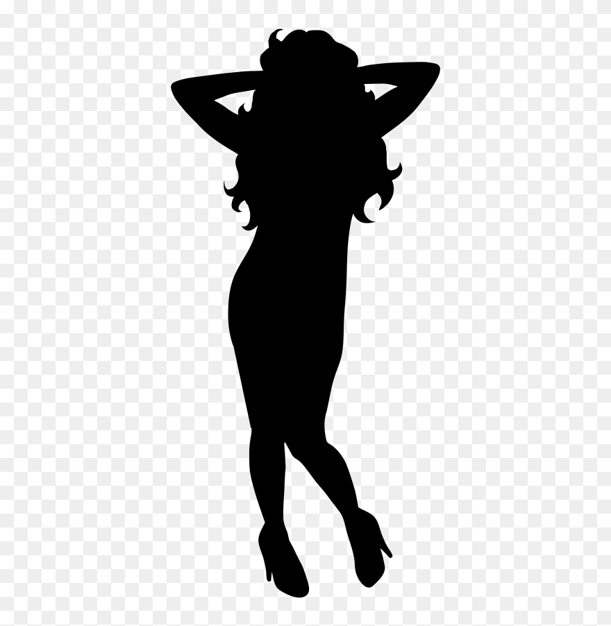 Dancing Woman Silhouette Clip Art - Png Download
