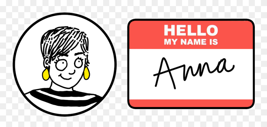 Hello, My Name Is Anna Clipart