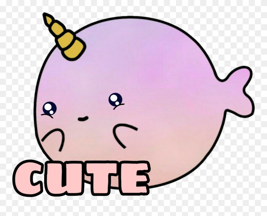 Hello 👋 My Name Is Dee And I"m A Colorful Narwhal - Narwhal Cartoon Clipart