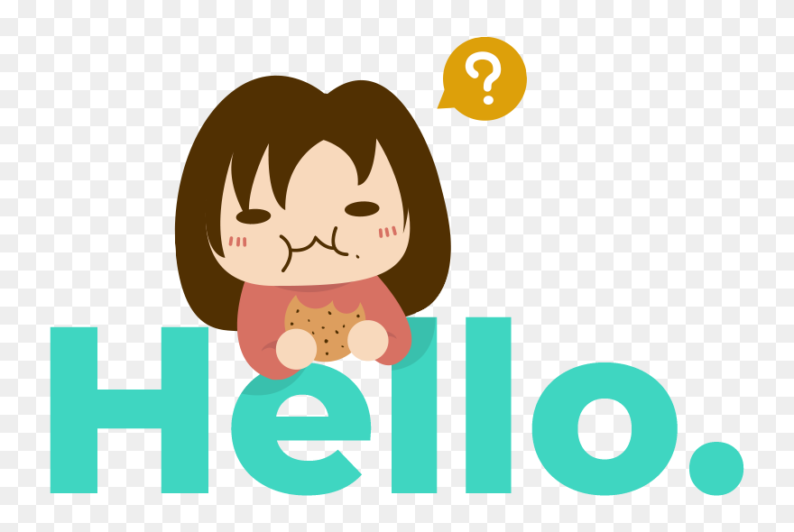 Hello - Cartoon Clipart