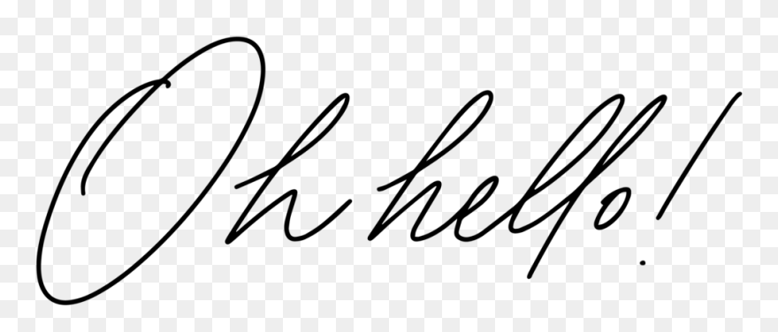 Oh Hello-01 - Calligraphy Clipart