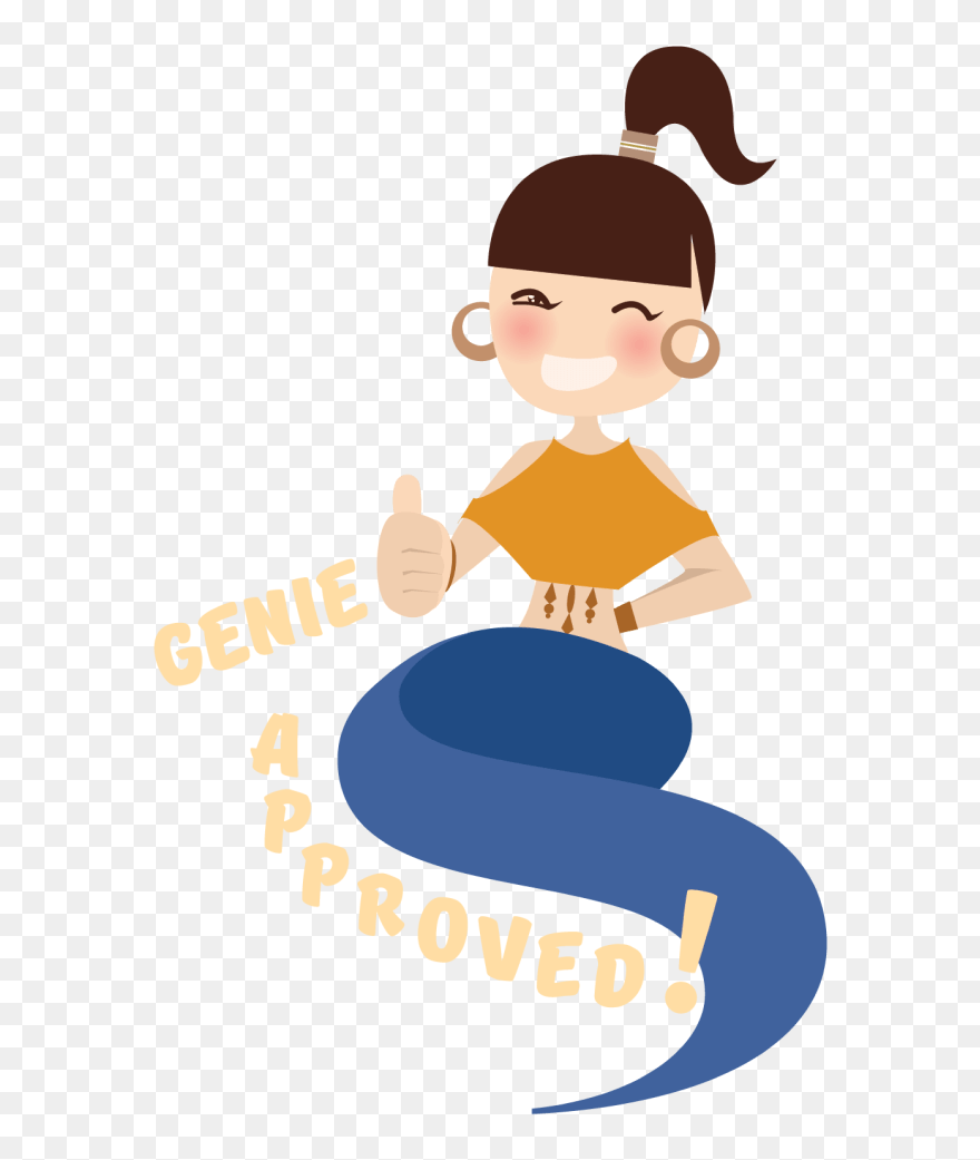 Genie Approved - Cartoon Clipart