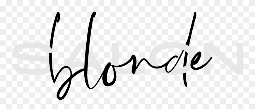 Salon Blonde - Calligraphy Clipart