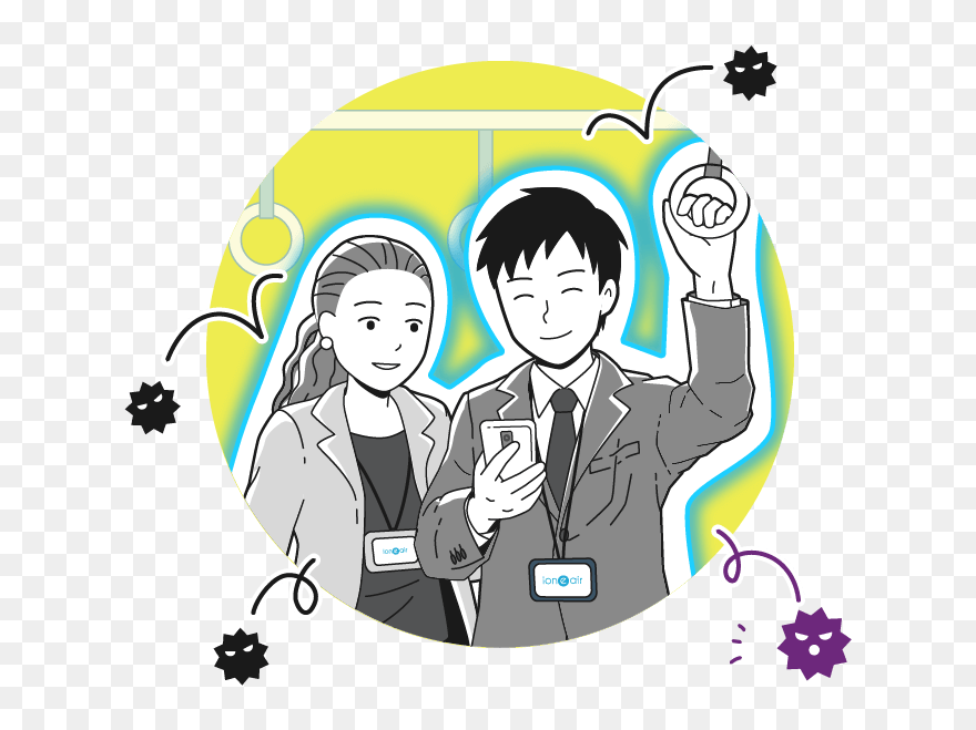 In The Train - Illustration Clipart