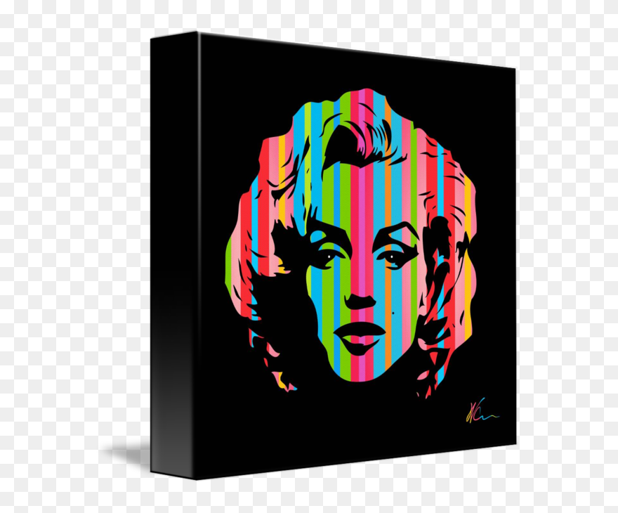 Marilyn Monroe Pop Art - Silhouette Pop Art Marilyn Monroe Clipart