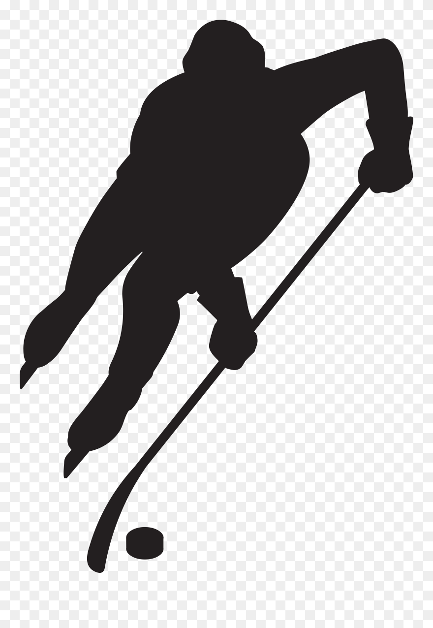 College Ice Hockey Png - Hockey Stocks And Puck Clipart