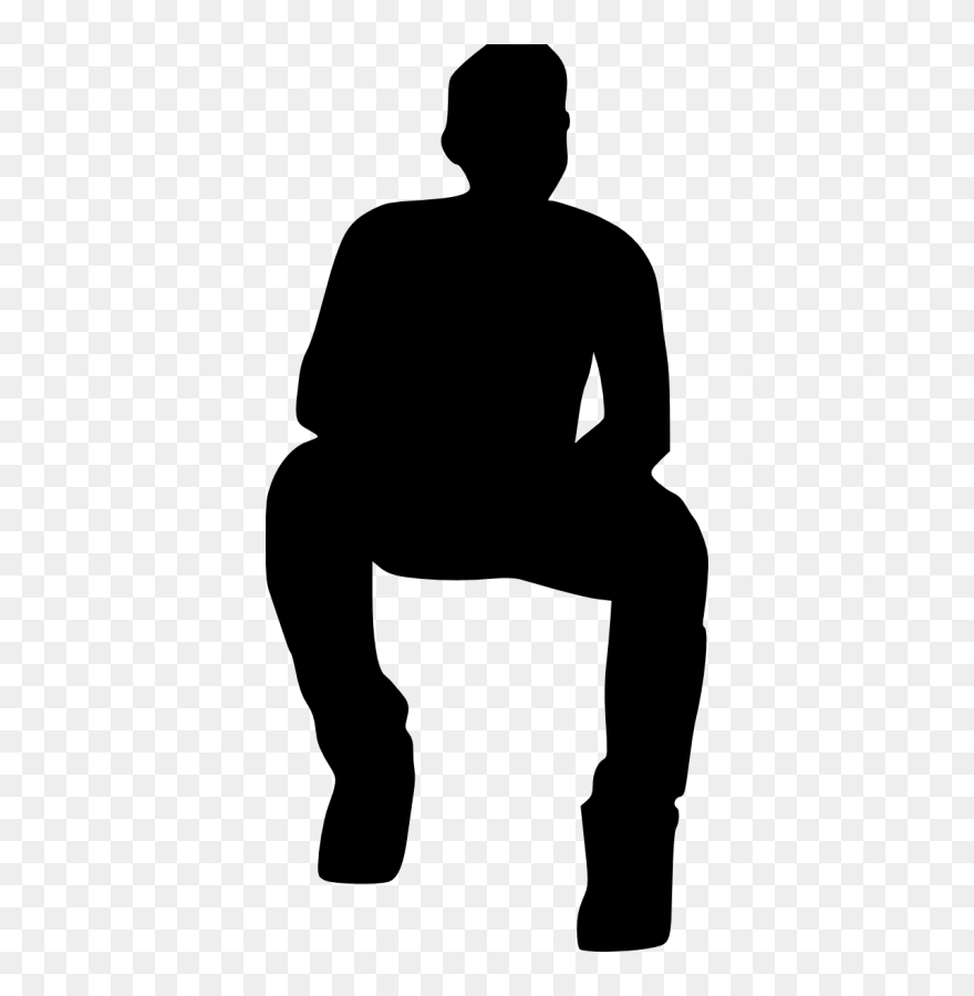 Human Sitting Silhouette Png Clipart