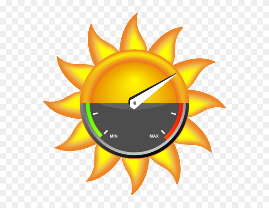 Solar Power Meter - Sun Clip Art - Png Download