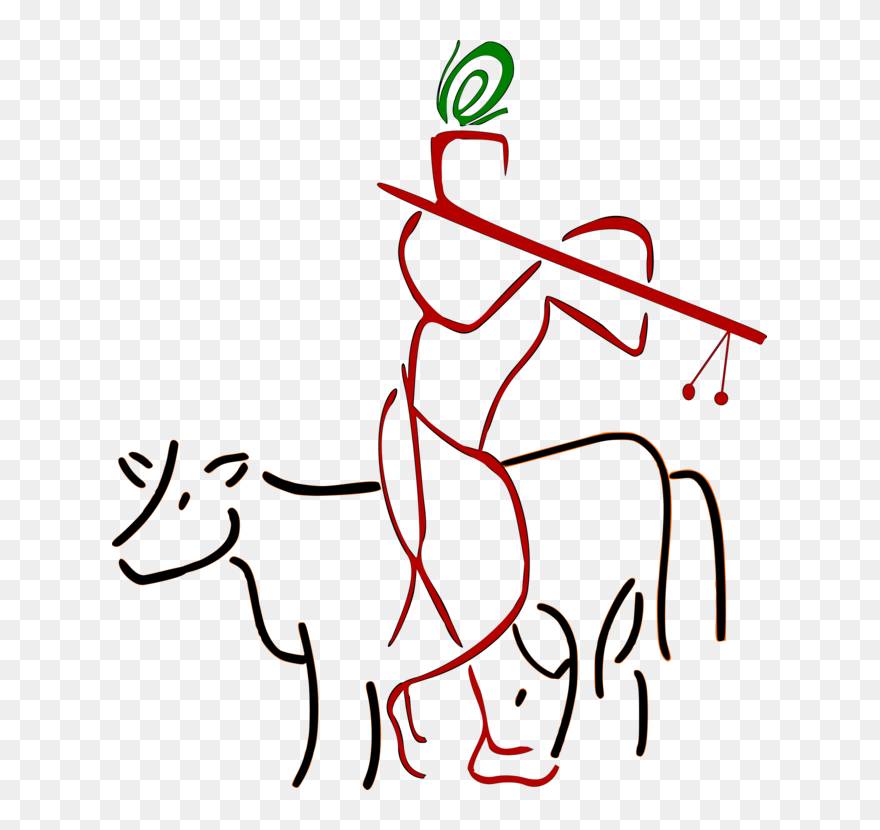 Line Art,art,angle - Krishna Transparent Clipart