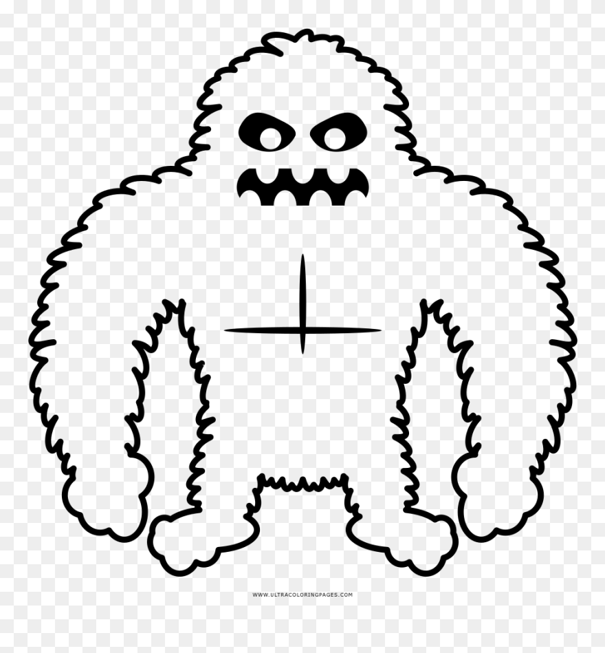 Yeti Coloring Page - Yeti Coloring Pages Clipart