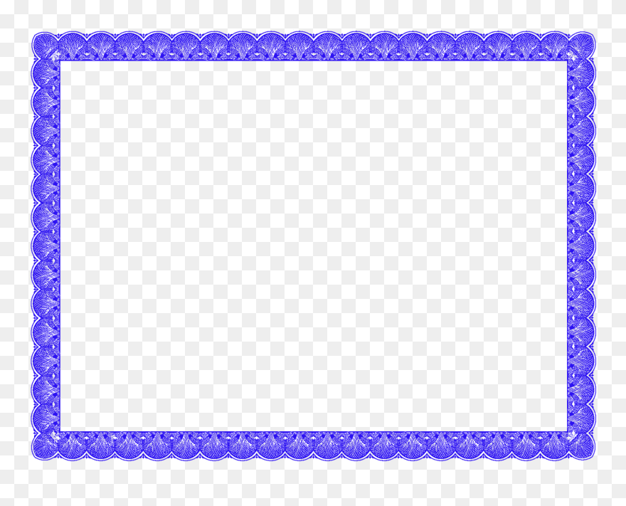 Academic Certificate Template Picture Frames Clip Art - Certificate Border - Png Download