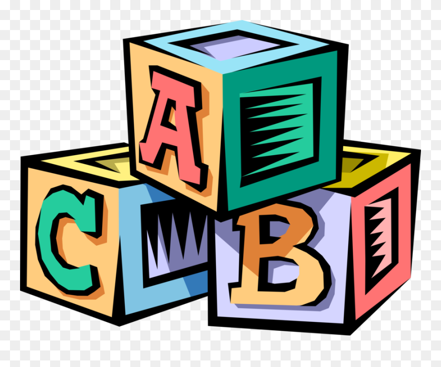 Letter Blocks Transparent Background Clipart