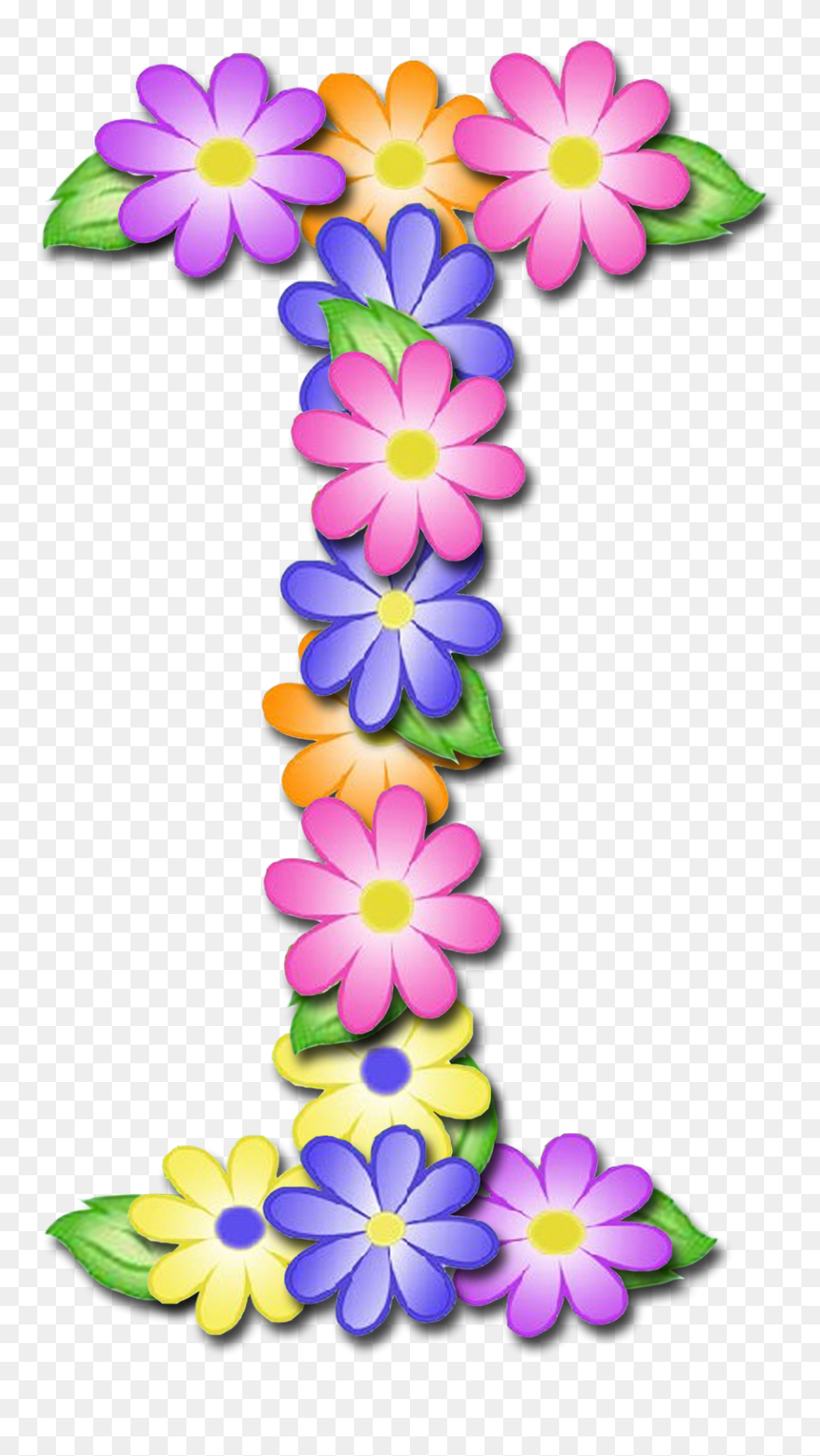 Flower Clipart Letter - Png Download