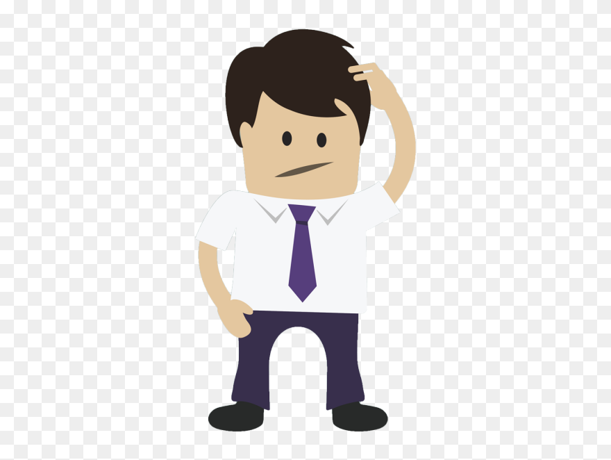 Confused Person Clipart - Png Download