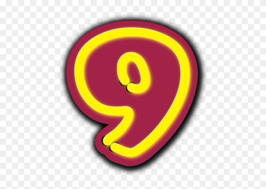 Number Nine Png Clip Art - Illustration Transparent Png