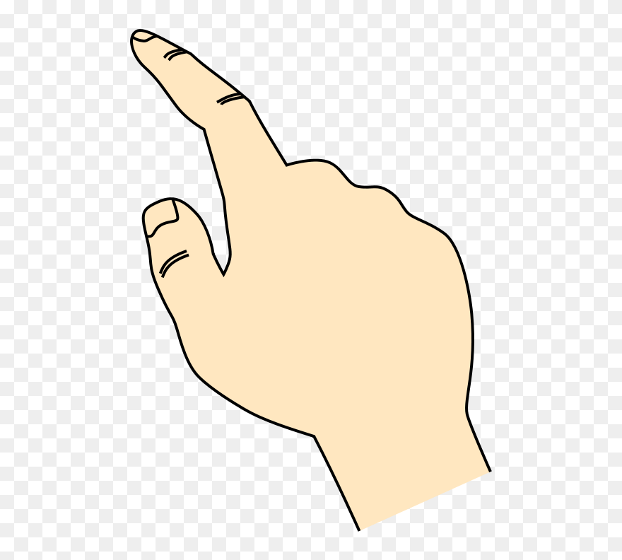 Free Finger Pointing Clip Art - 指 着 自己 - Png Download
