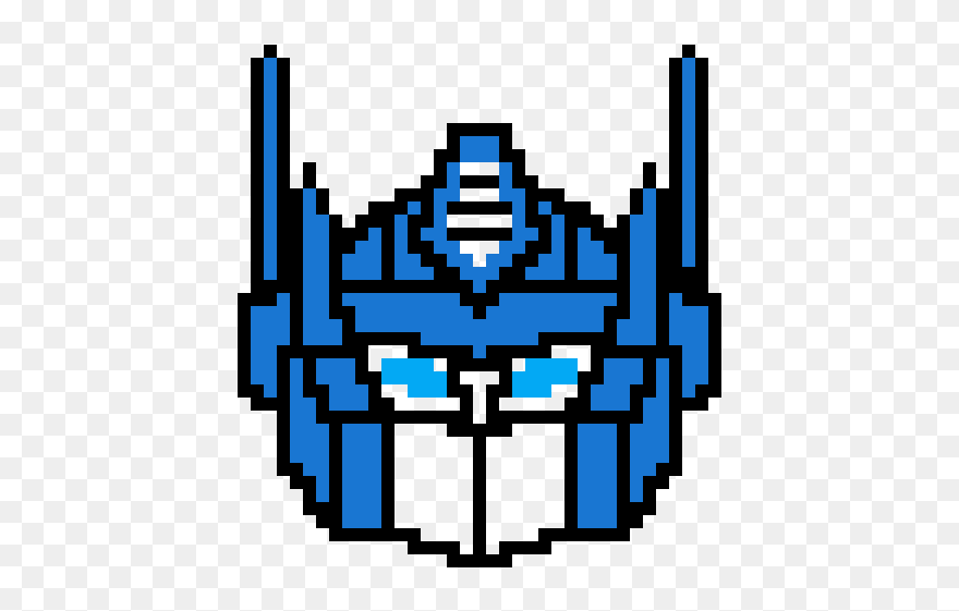 Optimus Prime Pixel Art Clipart
