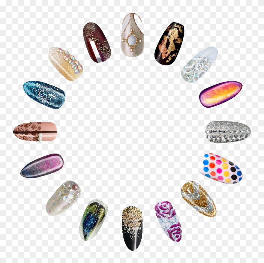 Fashionalble Acrylic Nails Png Clipart - Transparent Background Nails Transparent