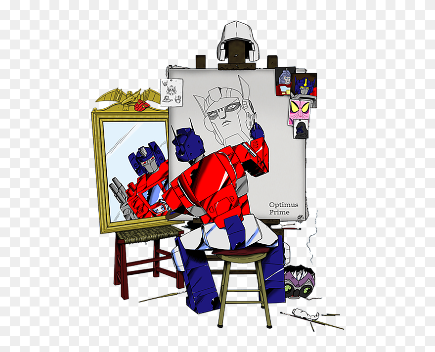 Norman Rockwell Triple Self Portrait Clipart