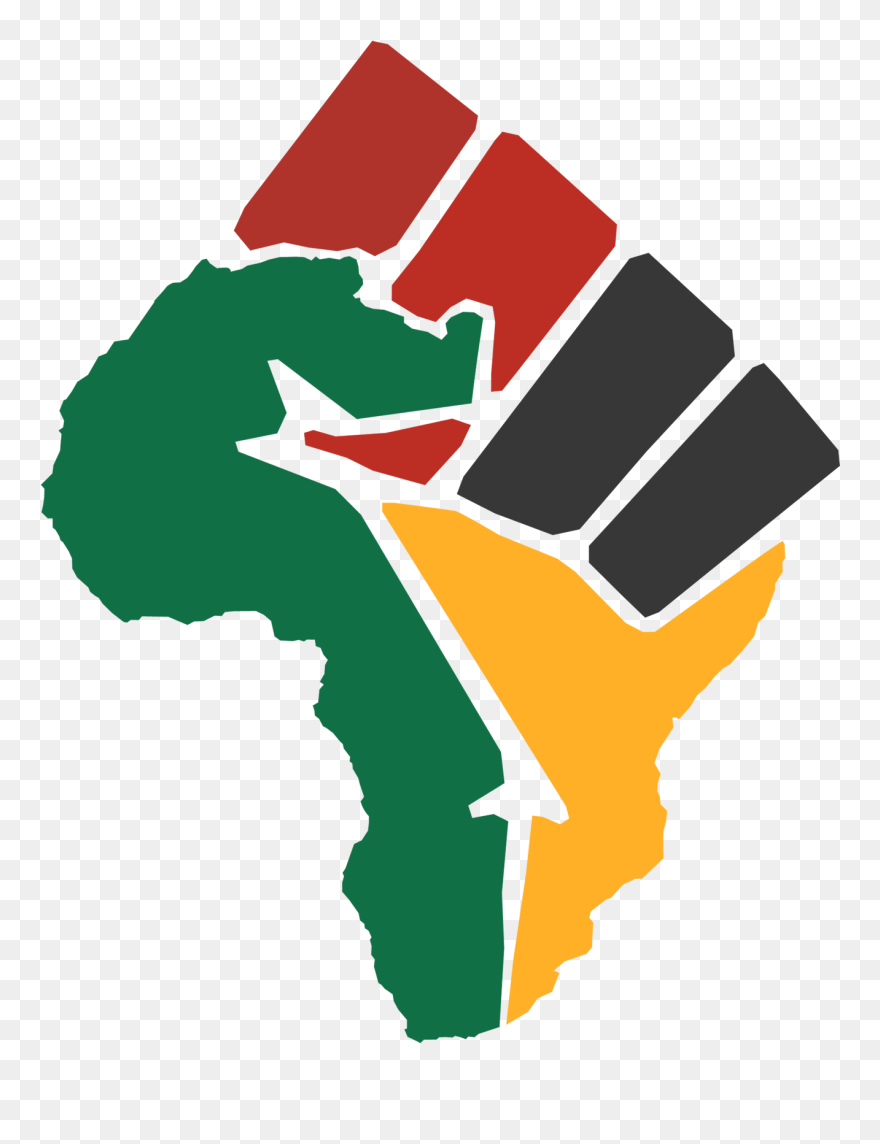 The Shape Of Africa In A Fist - Black Power Fist Africa Clipart