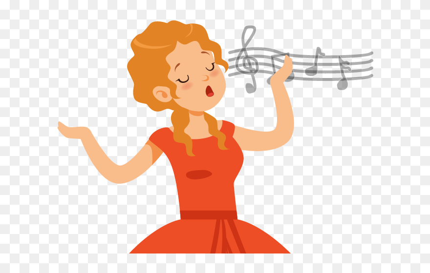 Singer Character Clipart