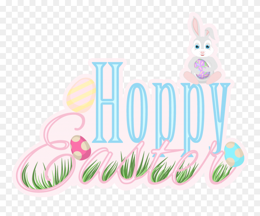 Transparent Hoppy Easter Clipart - Illustration - Png Download