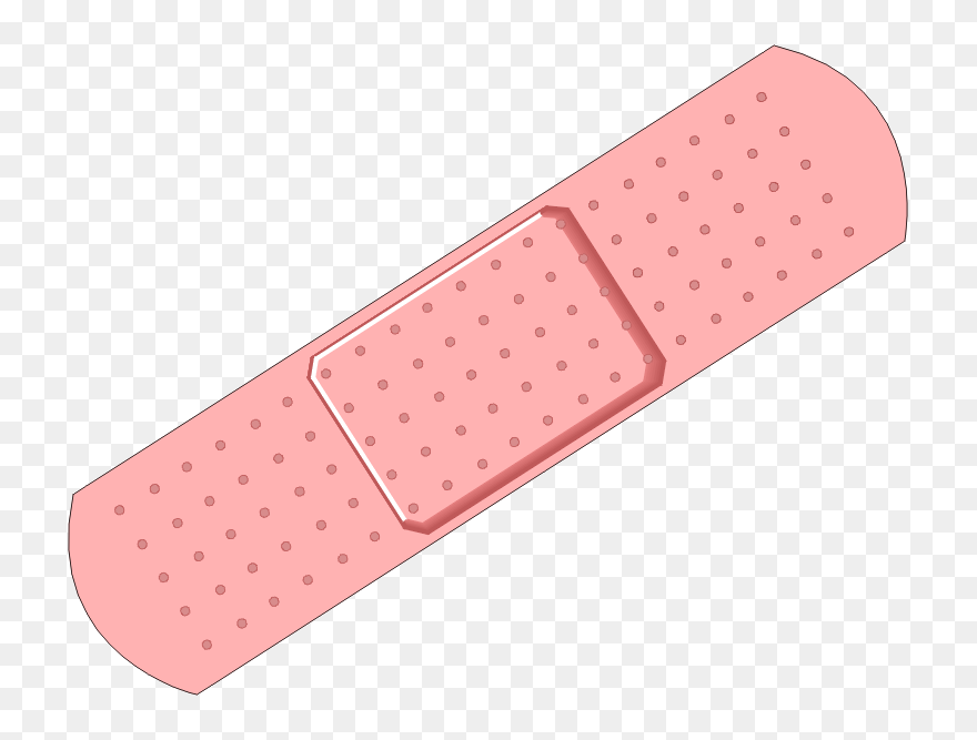 Transparent Bandage Pink - Band Aid Transparent Clipart