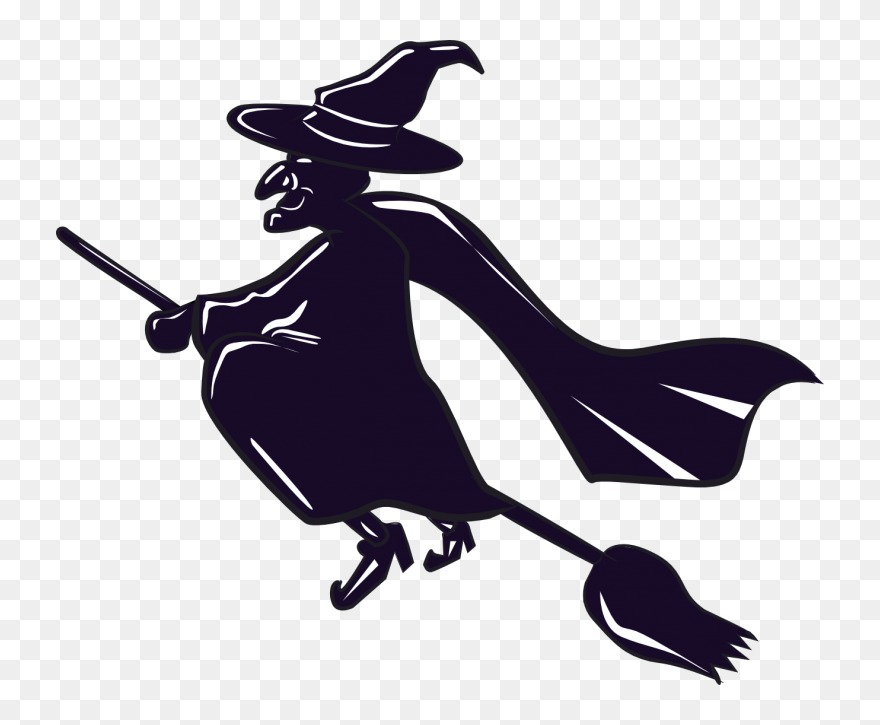 Clip Art Witch"s Broom Witchcraft Openclipart - Transparent Witch Clipart - Png Download
