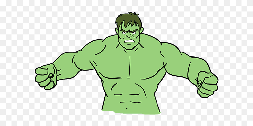 How To Draw The Hulk Really Easy Drawing Tutorial - Drawing Clipart