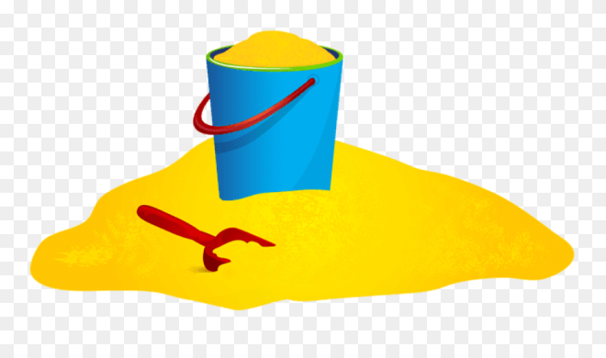 Transparent Shovel Clipart - Yellow Sand Clipart - Png Download