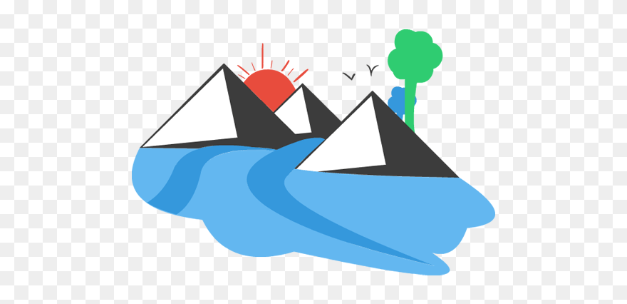 Clipart Mountain And Sun Jpg Freeuse Library Mountain - Mountain With Sun Clipart - Png Download