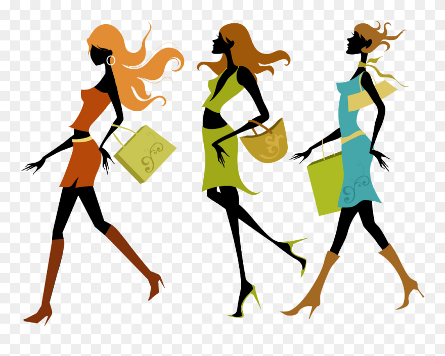 Oxford Street Shopping Mall Girl - Clothing And Accessories Logo Clipart
