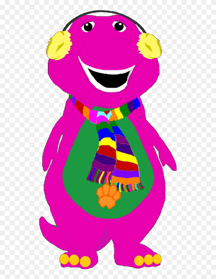Barney Winter Clothes Clipart