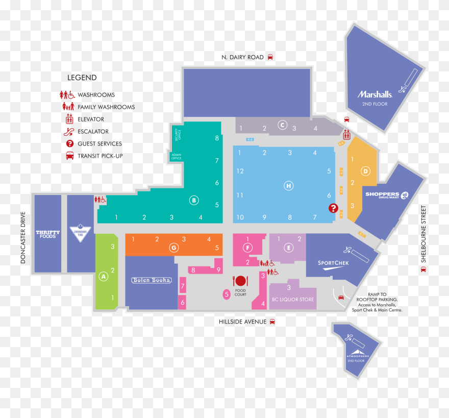 Hillside Centre Softmoc More Hillside Mall Directory Map Clipart