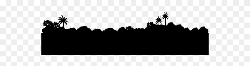Bushes And Shrubbery Silhouette - Silhouette Clipart