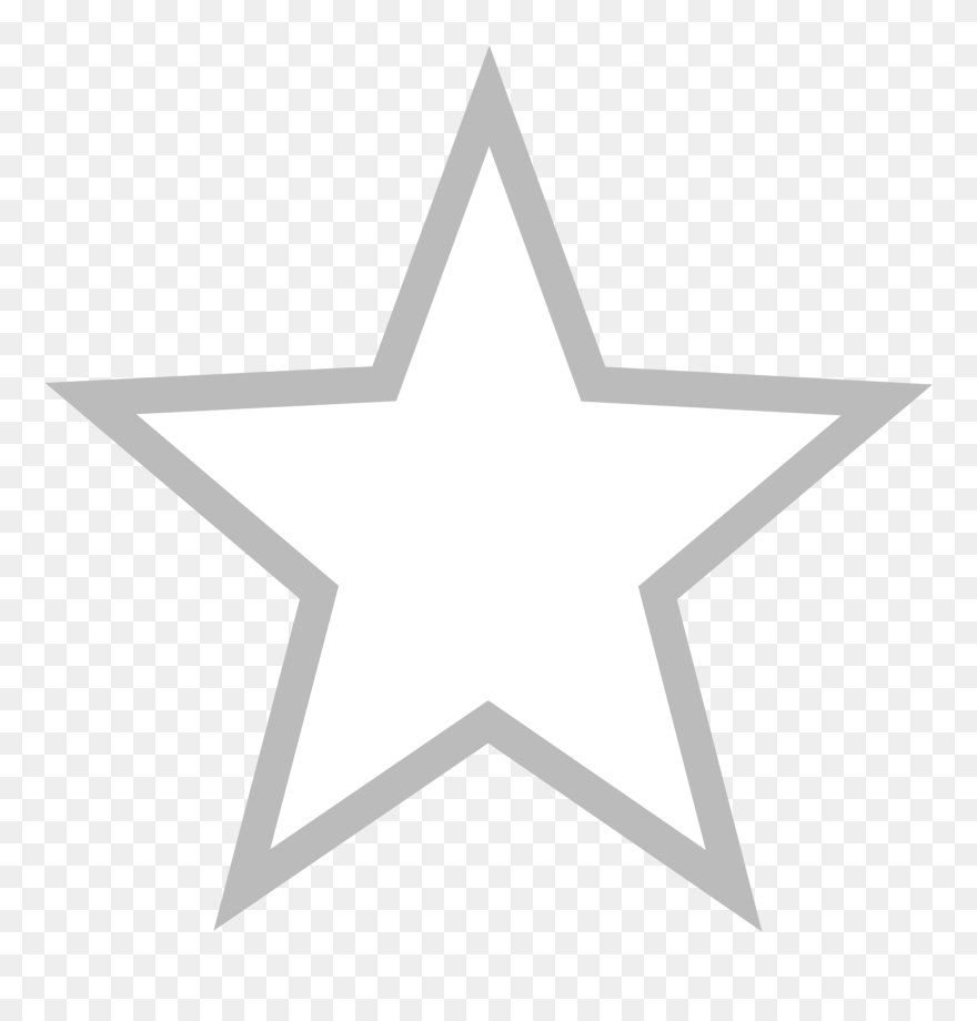 Transparent Background White Star Png Clipart