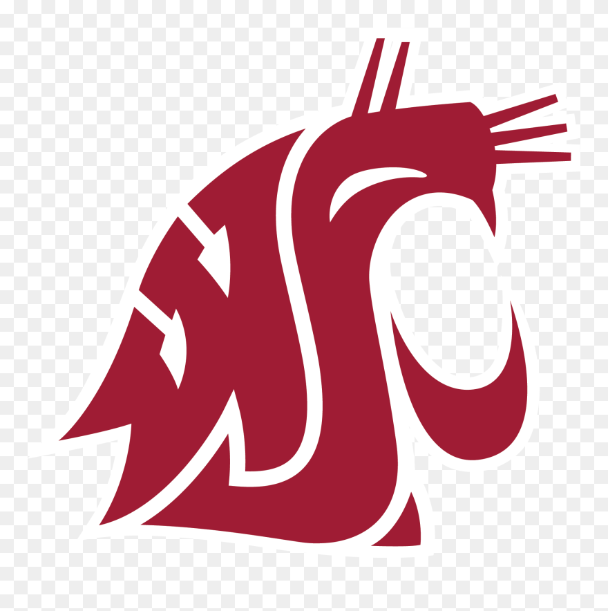 Washington Vector Stencil - Washington State Cougars Logo Clipart
