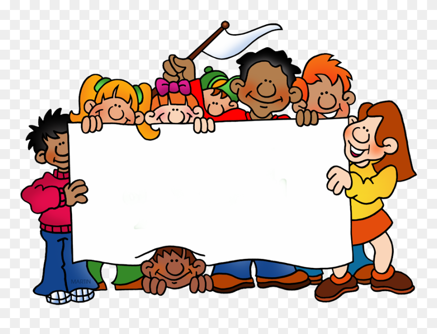 Gang With Blank Poster - Happy Summer Vacation For Kids Clipart