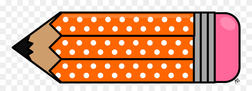 Polka Dot Pencil Clipart - Fun Pencil Clipart - Png Download