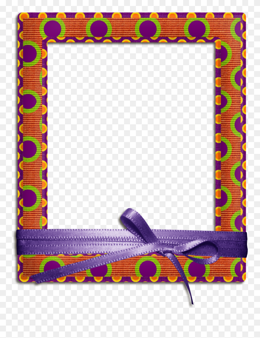 Funny Polka Dots - Picture Frame Clipart
