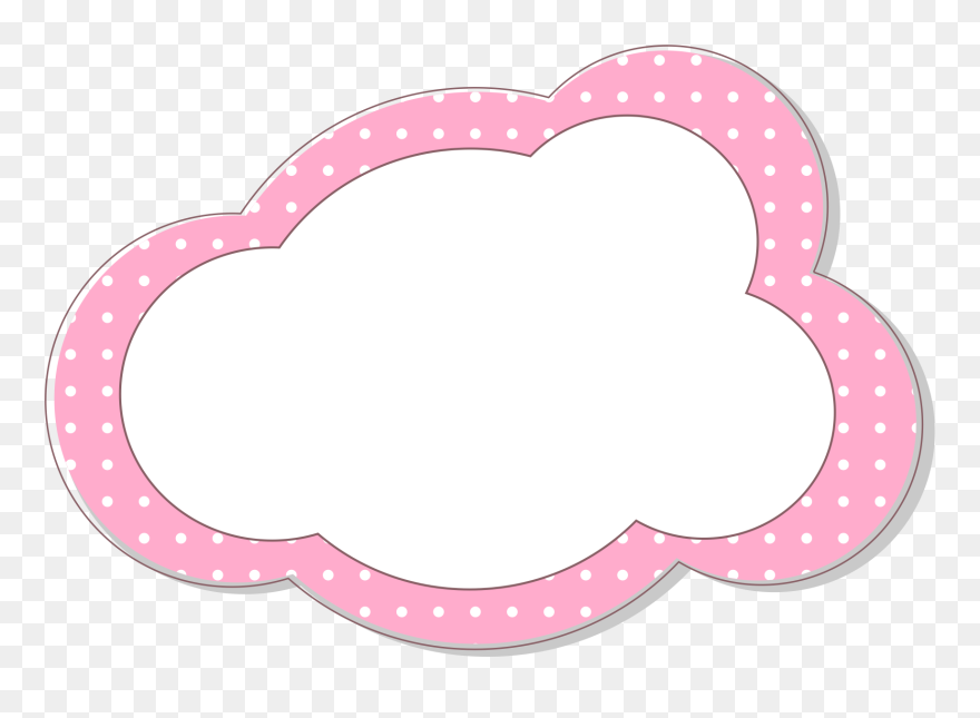 Pink Cloud Border Png - Pink Cloud Cartoon Png Clipart