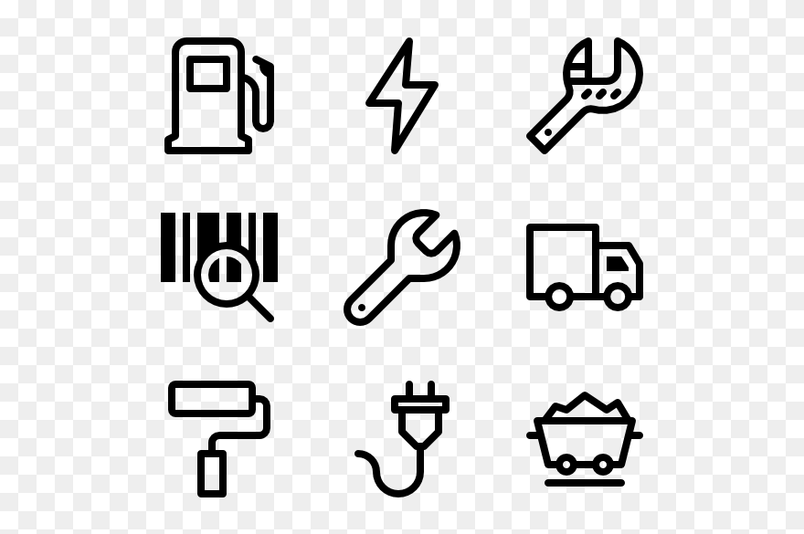 Industrial Vector Plant - Icon Clipart